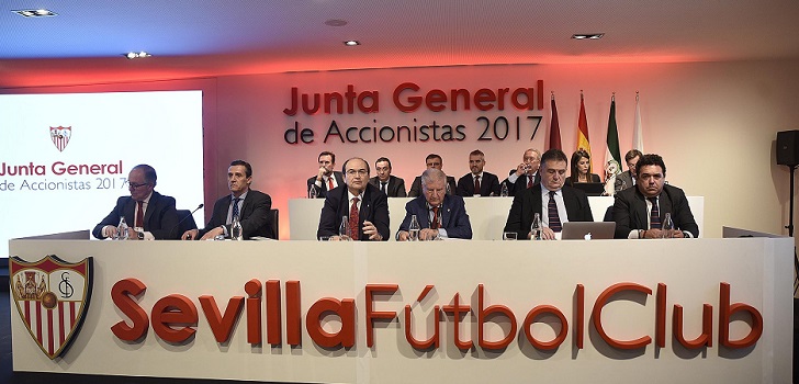 Los socios del Sevilla FC avalan el reparto de 1,55 millones en dividendos